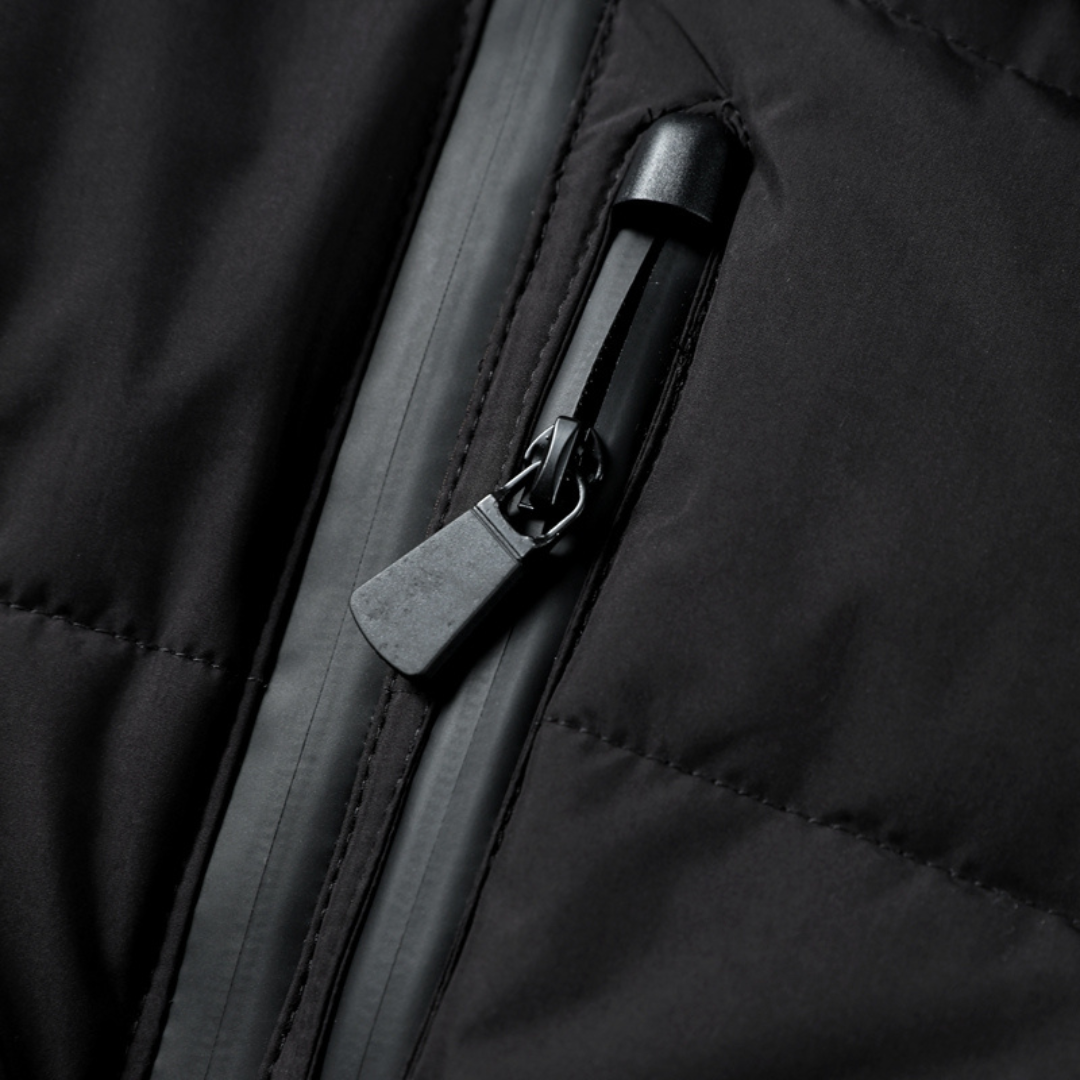 Belted insulated everyday puffer jacket for women | Aria Frost -4