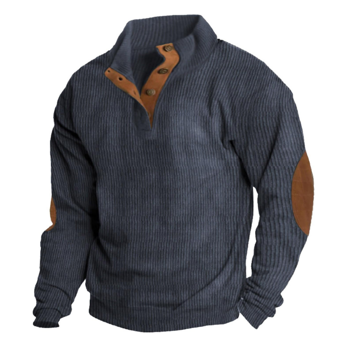 Calderon | Men's Corduroy Quarter Button Sweatshirt