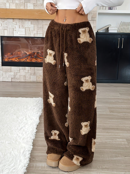 Coco | Women's Teddy Fleece Wide Leg Sweatpant