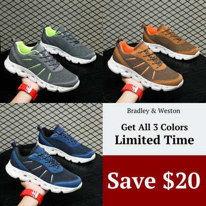 Performance adaptive-cushioning running trainers for men | AeroFlex -12