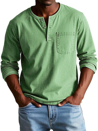 Classic vintage long-sleeve everyday shirt for men | Theodore -3