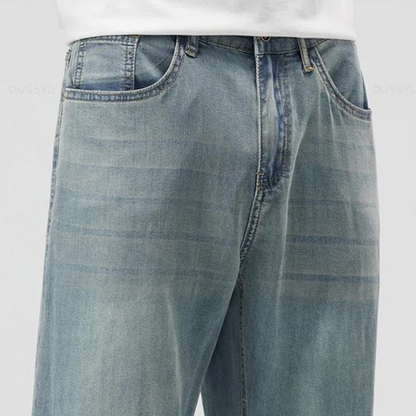 Relaxed straight-leg summer casual trousers for women | Linen -9
