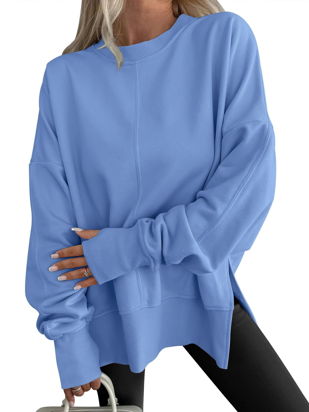 Comfy oversized casual everyday sweatshirt for women | Gwen -2