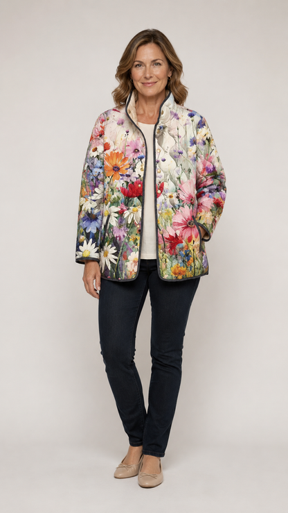 Marisole | Women's Floral Quilted Jacket