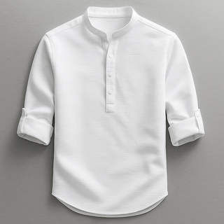 Relaxed casual henley shirt for men | Hudson -4