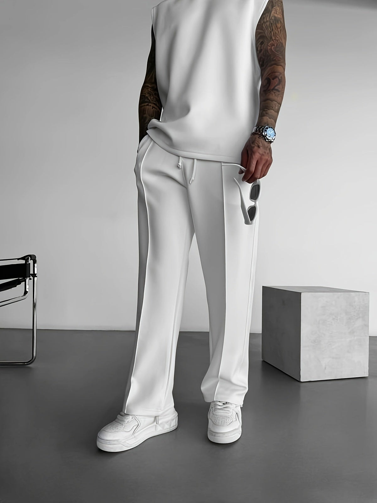 Smart pleated tailored everyday trousers for men | Ellison -4