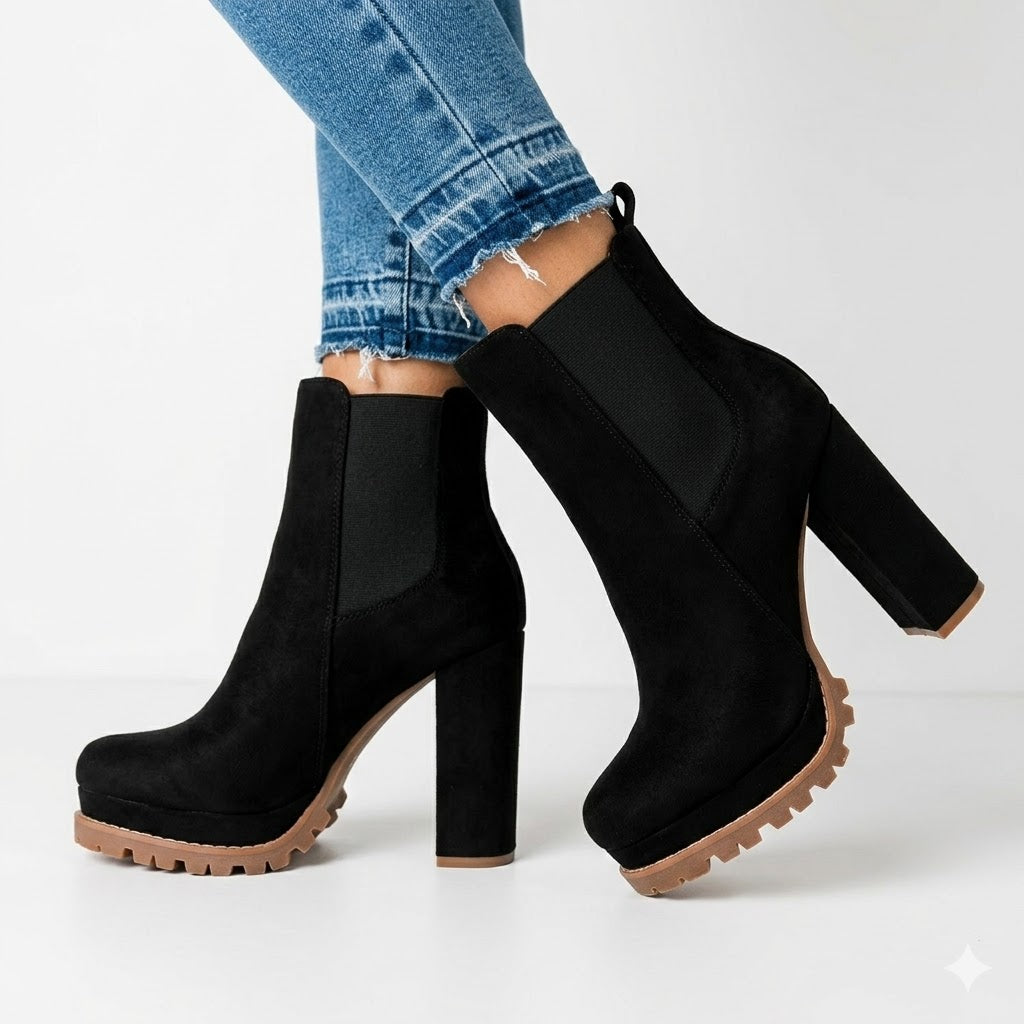 Virella | Women's Platform Block Heel Ankle Boots
