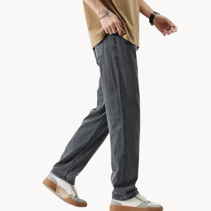 Relaxed straight-leg summer casual trousers for women | Linen -13