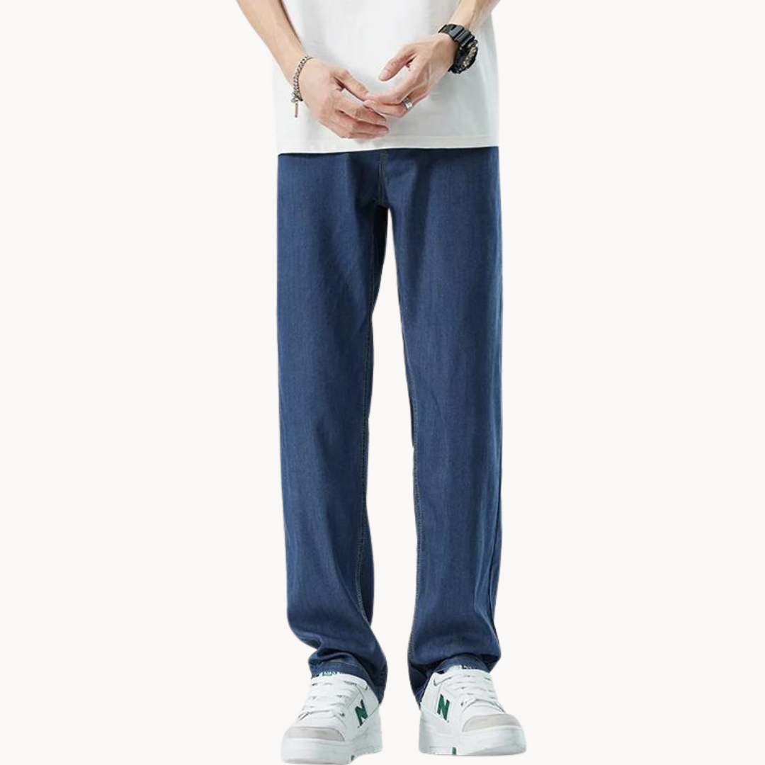 Relaxed straight-leg summer casual trousers for women | Linen -7