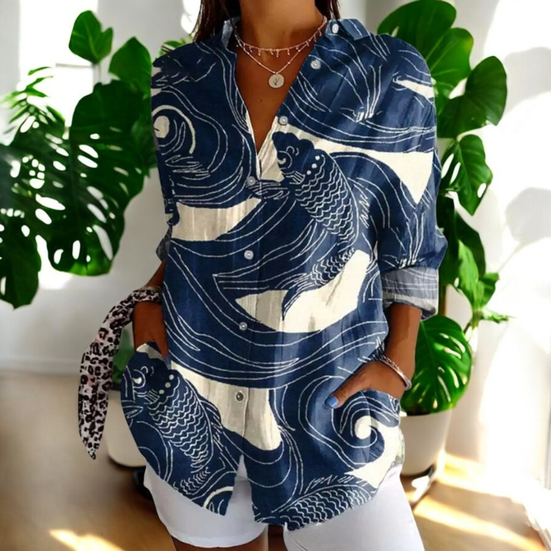 Stylish floral everyday casual blouse for women | Irelle -2