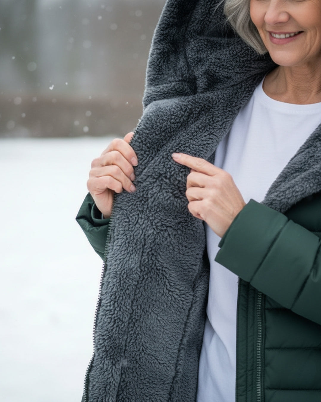 Warm puffer winter coat for women | Olivia -4