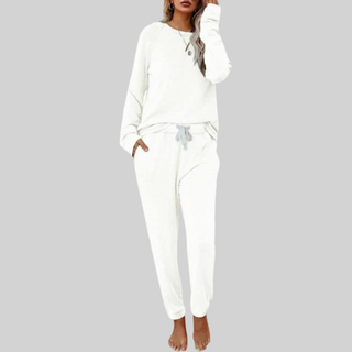 Casual long-sleeve and sweatpants everyday set for women | Jocelyn -2