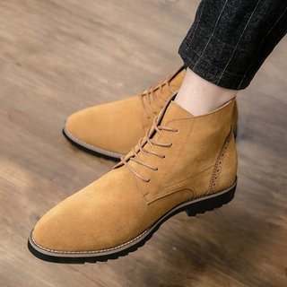 Brevane | Men's Suede Hybrid Boots with Grippy Rubber Outsole