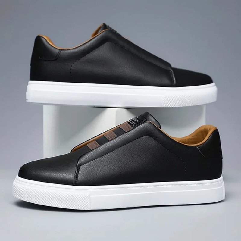 Classic leather casual trainers for men | Chelsea -6