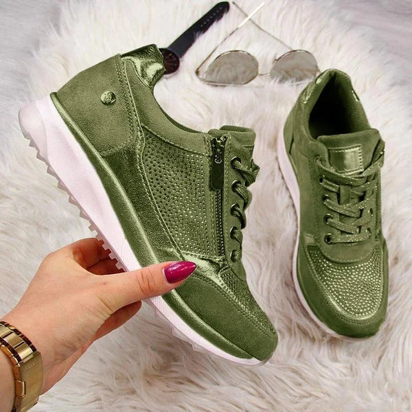 Zip-up orthopaedic everyday trainers for women | Ginette -7