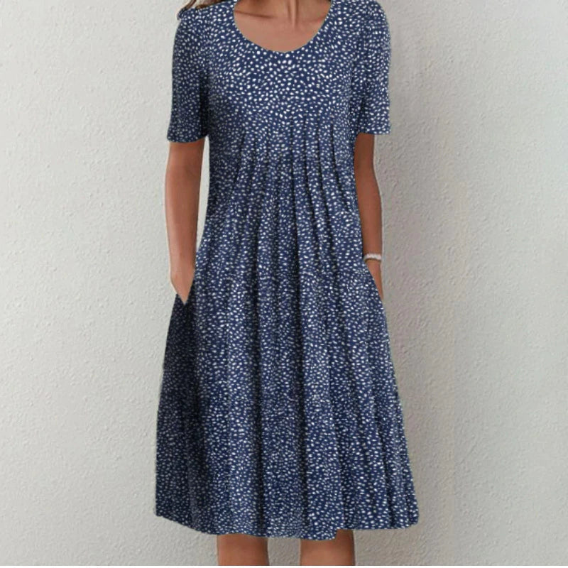 Comfortable tummy-coverage everyday dress for women | Gigi -5