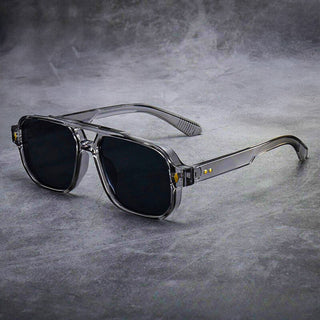 Oversized bold-frame tinted sunglasses for men | Mason -3