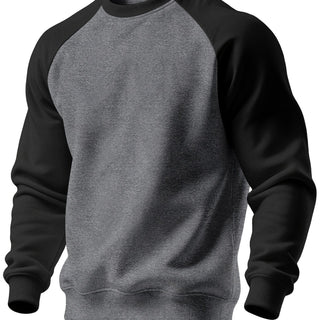 Corven | Men's Raglan Crew Neck Brushed Sweatshirt
