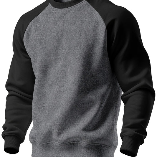 Corven | Men's Raglan Crew Neck Brushed Sweatshirt