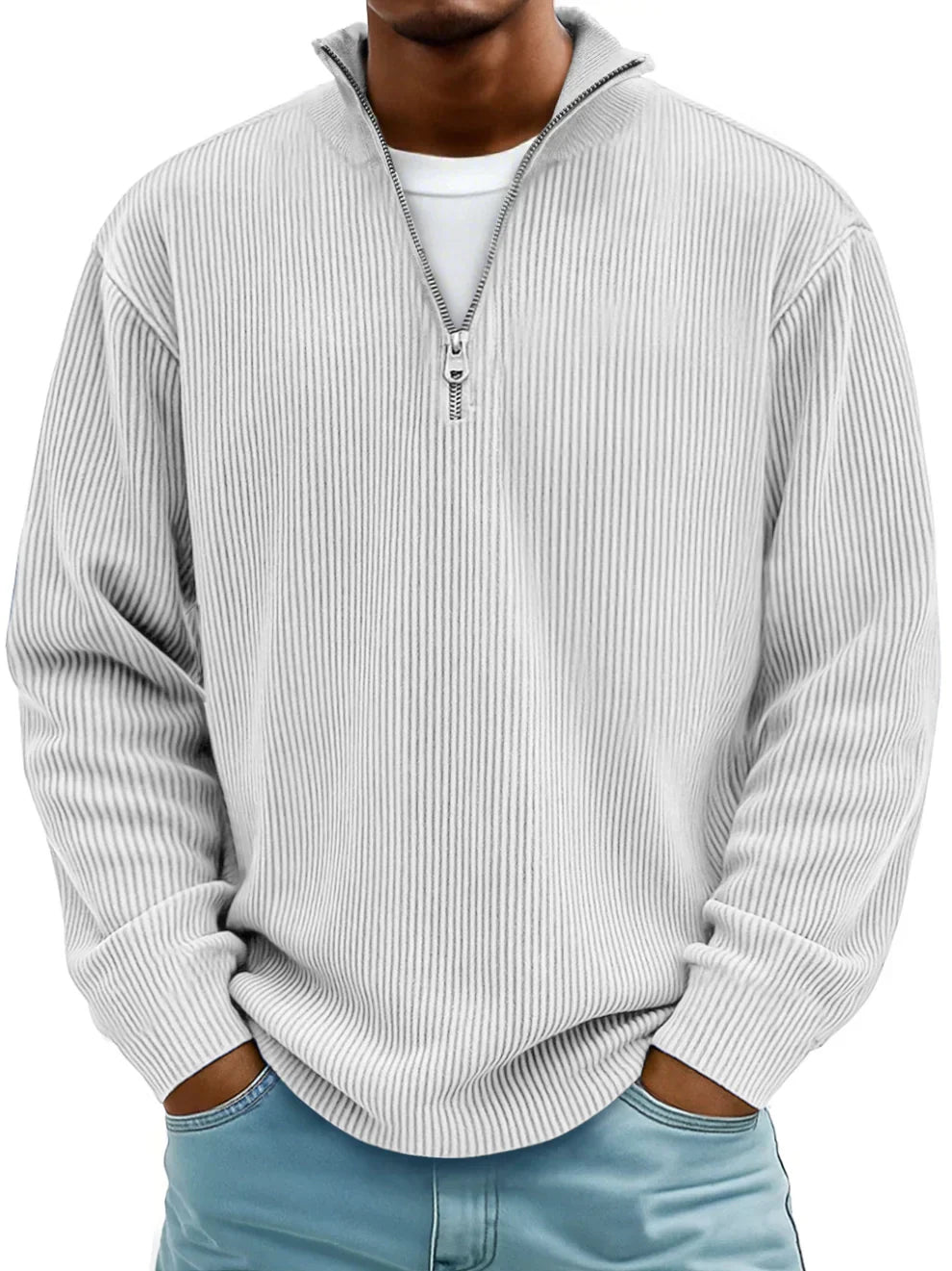 Trendy casual everyday knit pullover for men | Calixto -5