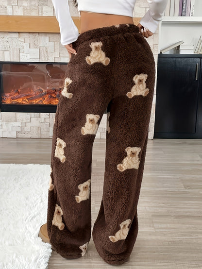 Coco | Women's Teddy Fleece Wide Leg Sweatpant