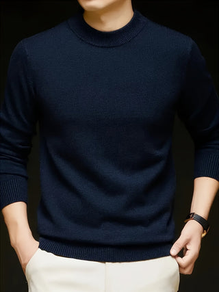 Dorian | Men's Mock Neck Slim Fit Knit Sweater