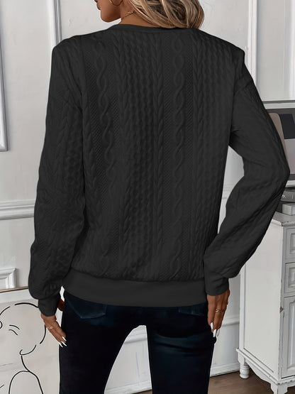Stylish cosy knitted everyday jumper for women | Lina -11