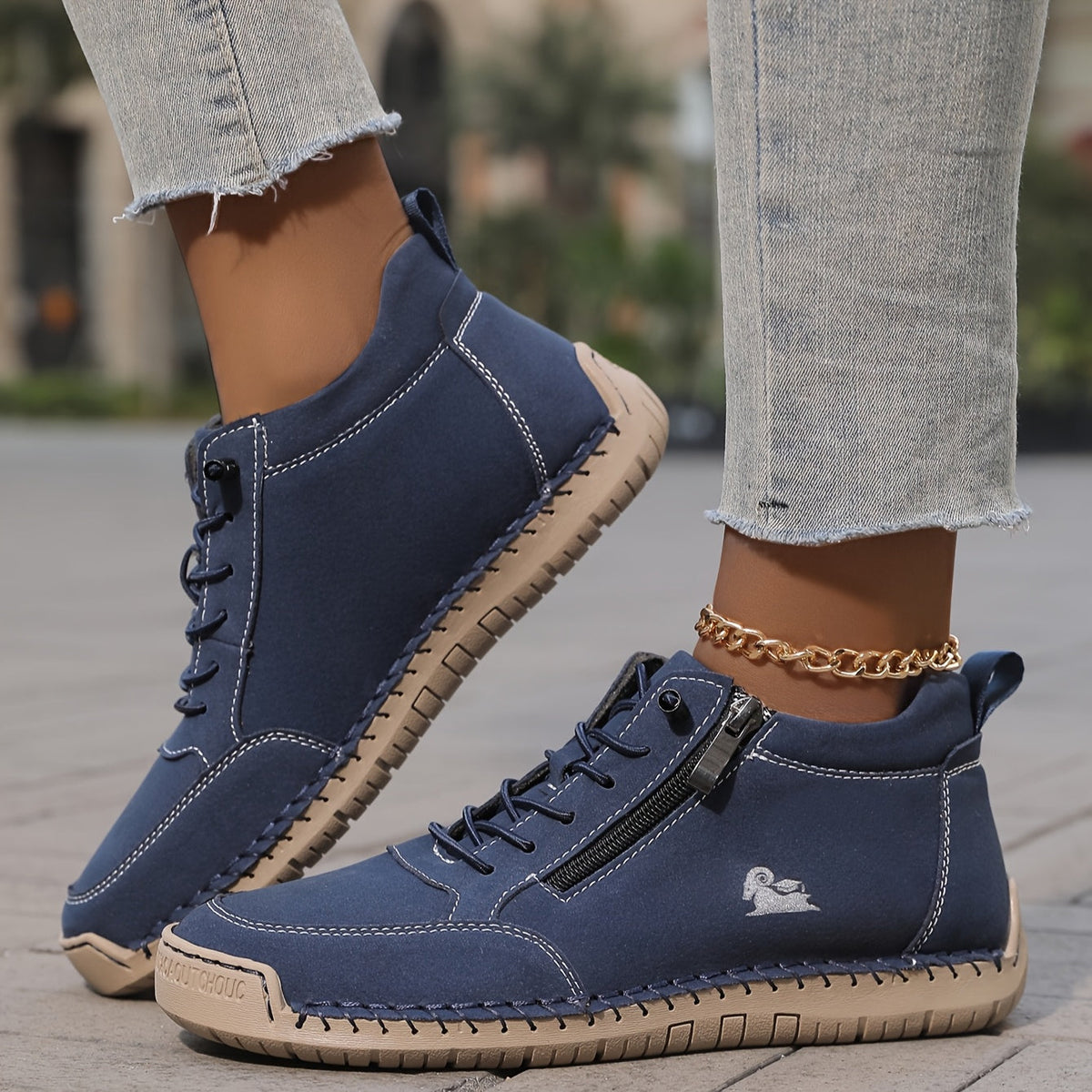 Zip-up orthopaedic everyday comfort shoes for women | Helena -15