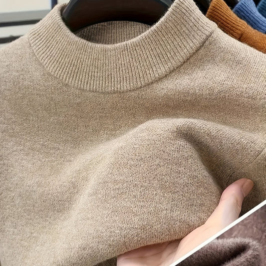 Dorian | Men's Mock Neck Slim Fit Knit Sweater