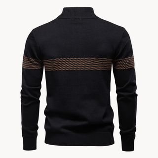 Heritage stripe cosy knit jumper for men | Durham -8