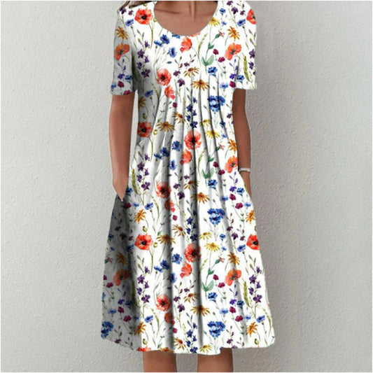 Comfortable tummy-coverage everyday dress for women | Gigi -1