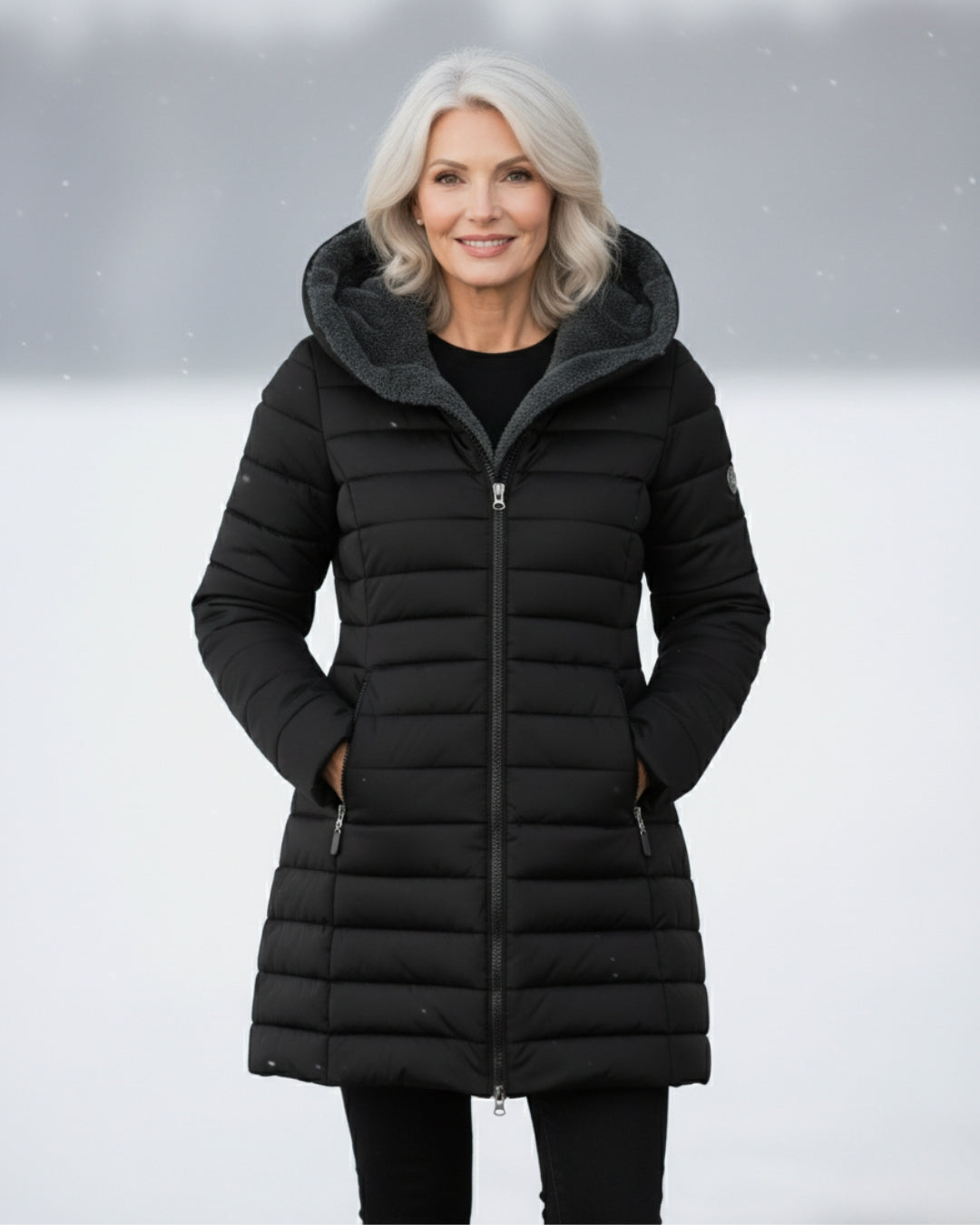 Warm puffer winter coat for women | Olivia -6