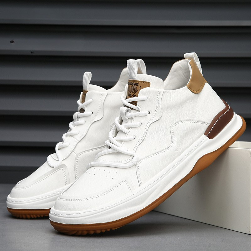 Italian genuine leather premium trainers for men | Marco Italiana -5