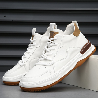 Italian genuine leather premium trainers for men | Marco Italiana -5