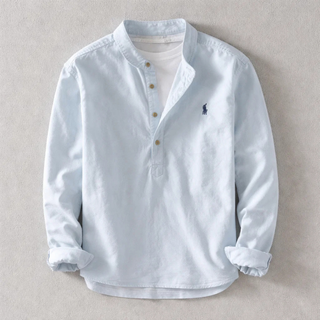 Relaxed everyday henley shirt for men | Osaka -2