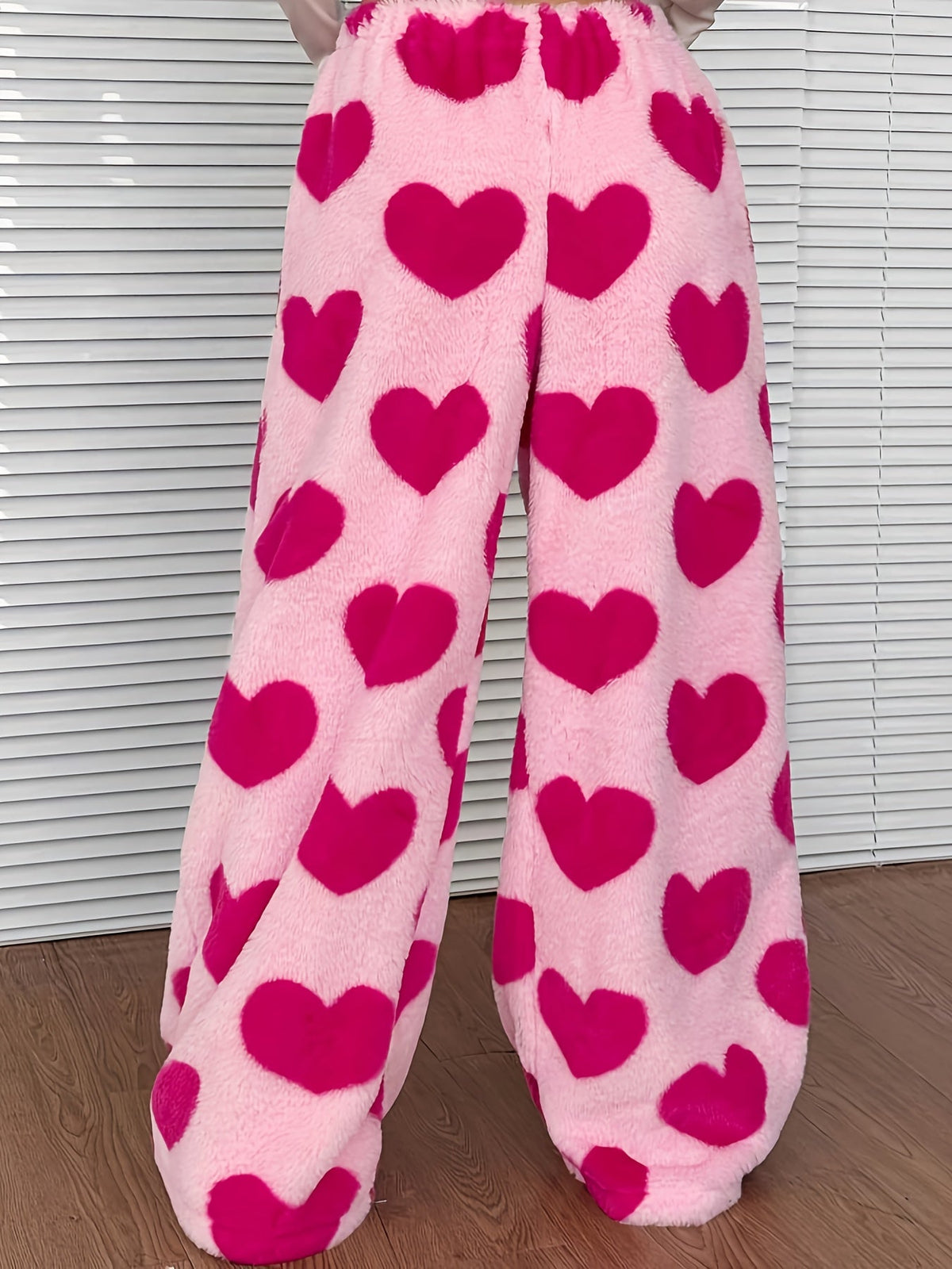 Robyn | Women's Plaid Fleece Wide Leg Sweatpant