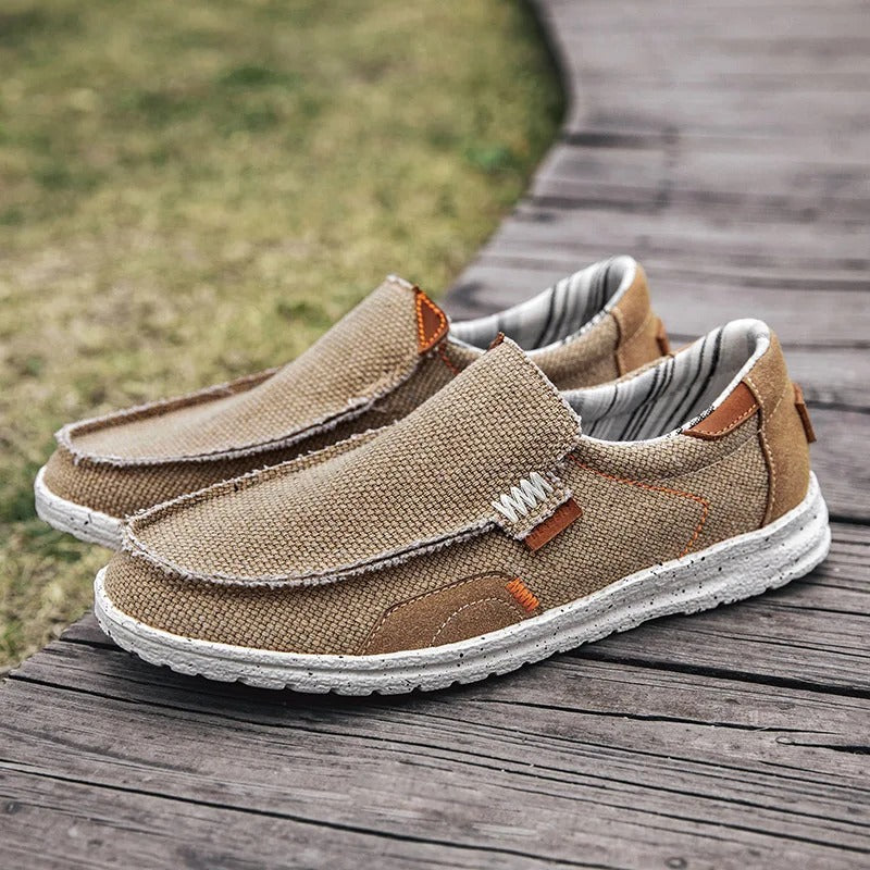 Classic canvas slip-on everyday shoes for men | Dockstone -5