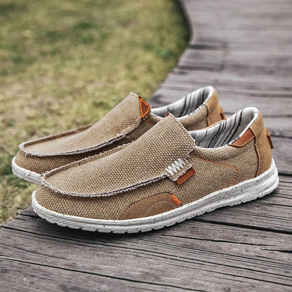 Classic canvas slip-on everyday shoes for men | Dockstone -5