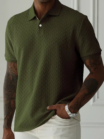 Textured casual everyday polo shirt for men | Ellison -10