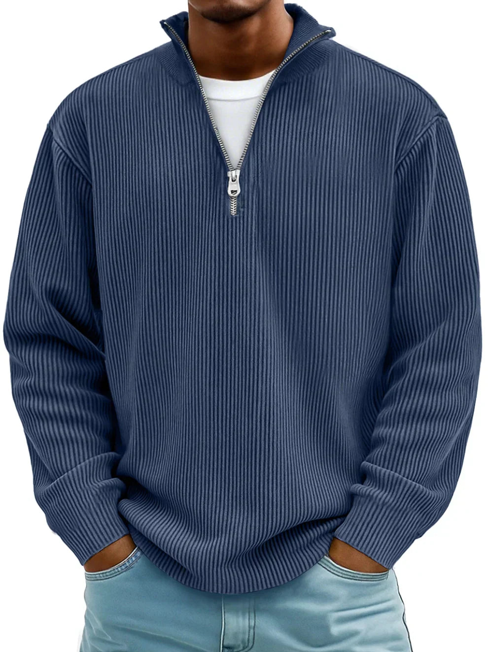 Trendy casual everyday knit pullover for men | Calixto -6