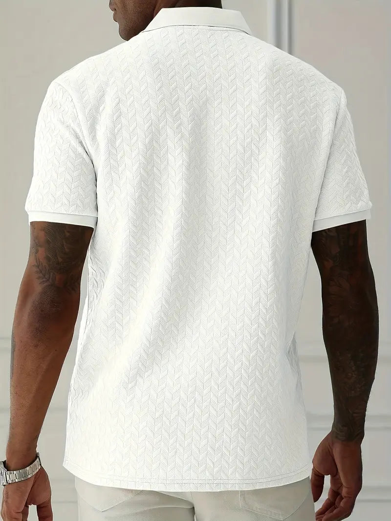 Textured casual everyday polo shirt for men | Ellison -14
