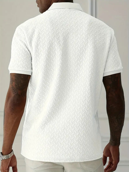 Textured casual everyday polo shirt for men | Ellison -14