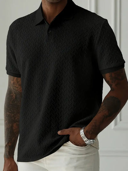 Textured casual everyday polo shirt for men | Ellison -7