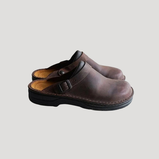 Comfortable leather slip-on clog shoes for men | Comfort -1