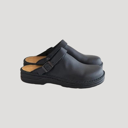 Comfortable leather slip-on clog shoes for men | Comfort -2