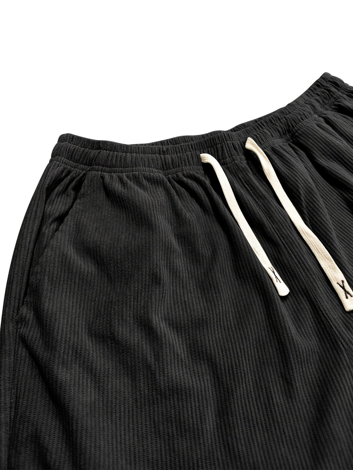 Relaxed corduroy drawstring casual trousers for men | Ellison -15