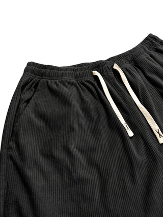 Relaxed corduroy drawstring casual trousers for men | Ellison -15