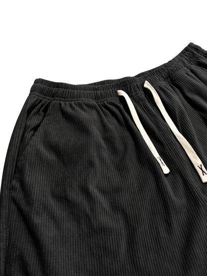 Relaxed corduroy drawstring casual trousers for men | Ellison -15