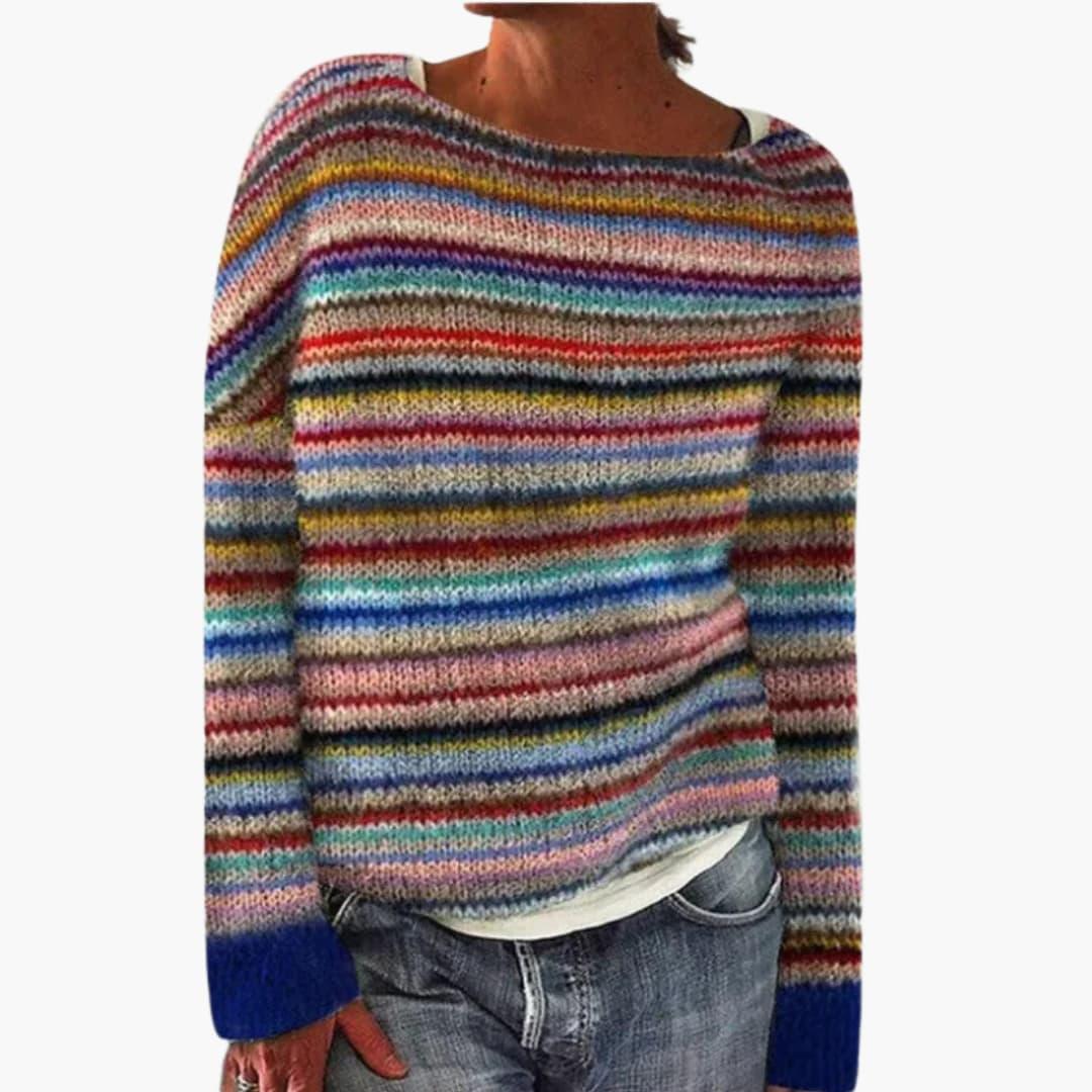 Textured round-neck knit everyday jumper for women | Marielle -1