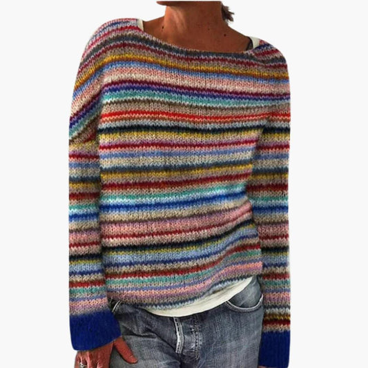 Textured round-neck knit everyday jumper for women | Marielle -1